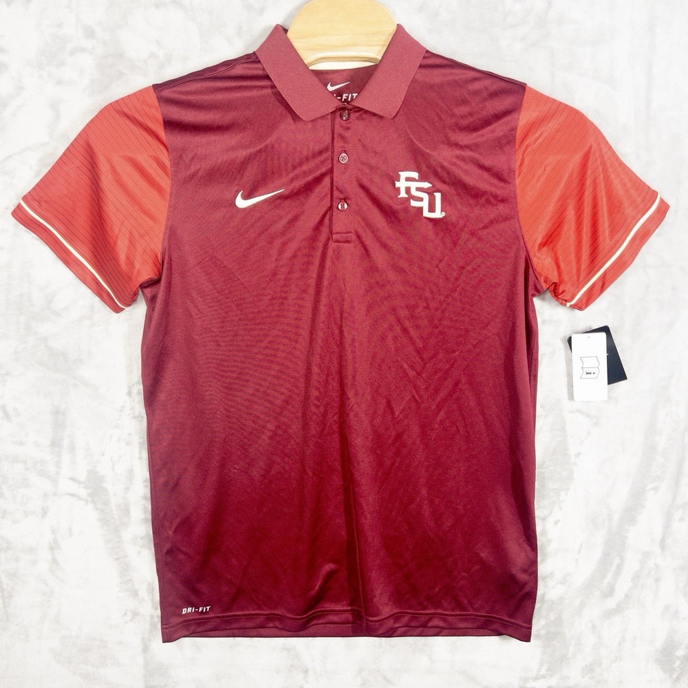 NWT Nike Dri Fit Florida State Seminoles‎ Polo Mens Large
